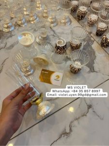 Verre à vin en coquillage fait main avec logo personnalisé, design côtier, pour décoration, souvenir de mariage au Vietnam - Product Image 6