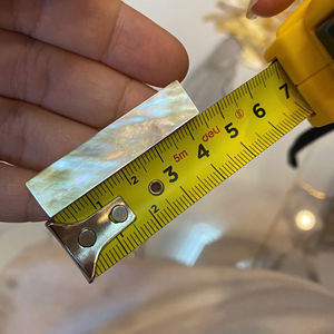 Accessoires de bricolage en gros : Éléments de coquillages naturels à toucher réel, forme naturelle, couleur arc-en-ciel, poli, imitation antique, motif ange - Product Image 1