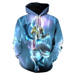 Sweat à capuche avec impression 3D personnalisée pour hommes, Goku, vêtement féminin à poches avant, impression 3D personnalisée, pas de maximum - Product Image 4
