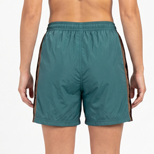 Shorts coupe-vent pour femmes à taille élastique avec boutons latéraux, shorts de sport pour femmes, shorts de course coupe-vent, shorts d'extérieur pour femmes avec boutons pression latéraux - Product Image 6