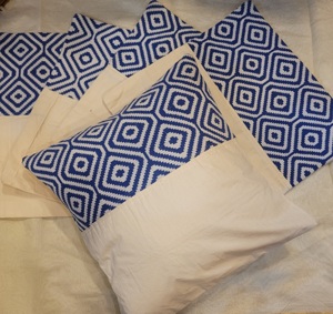 Modern Jacquard Pillow Cover Geometric Pattern Thick <b>Pillowcase</b> Ball Hanging Pendant Tassel Home Hospital Hotel Use - Product Image 1
