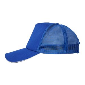 Casquette de baseball en maille à 5 panneaux vierge, promotionnelle en gros, pour broderie, impression par sublimation, logo personnalisé, casquette publicitaire de type trucker 2026 - Product Image 4