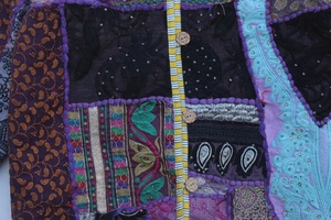 เสื้อนอกแจ็กเก็ตใส่สบายสไตล์วินเทจผ้าคอตตอนเย็บปะติดแบบหลวมระบายอากาศได้ดี - Product Image 5