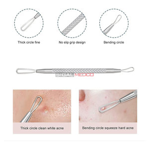 Removedor de Puntos Negros, Extractor de Comedones, Acero Inoxidable Reutilizable, Kit Profesional para Limpieza del Acné, Cuidado Seguro e Higiénico - Product Image 3