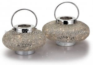 Tan <b>Large</b> Leather Glass Hurricane Tan Leather Lantern Tan Leather <b>Candle</b> Holder - Product Image 4