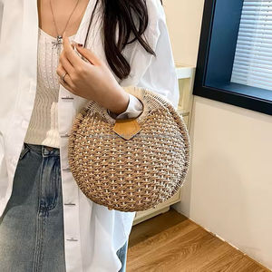 กระเป๋าชายหาดหญ้าทะเลเป็นมิตรกับสิ่งแวดล้อมกระเป๋าถือแบบทอธรรมชาติฤดูร้อนสำหรับท่องเที่ยวร้านค้าผู้ผลิตจำนวนมากทนทานจากเวียดนาม - Product Image 2