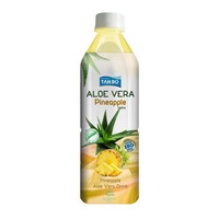 Groothandel 500ml PET fles Private Label Pure Aloë Vera sap drank met mango, ananas en watermeloen pulp, natuurlijk uit Vietnam