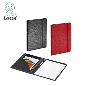 A4 PU Leather Pocket Portfolio with Elastic Band Closure and Pen <b>Holder</b> for Business - Product Image 2