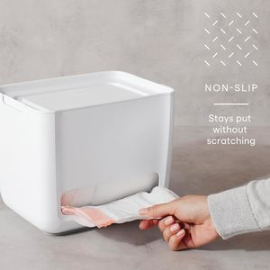 SinkSuite Dispenser per Sacchetti Bianchi Maculati con Coperchio Rimovibile, Organizzatore per Sacchi della Spazzatura Domestici, Supporto per Lavastoviglie - Product Image 5