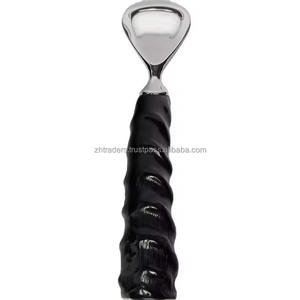 Abridor de Botellas Vintage Pulido e Impermeable con Mango de Cuerno de Búfalo Natural y Diseño de Cabeza de Animal para Bar y Cocina - Product Image 2