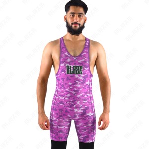 Singlet de Lucha Sublimado Personalizado 2026 con Diseño de Bandera Americana, Ropa de Equipo Personalizada, Fabricante de Sialkot, Pakistán - Product Image 2