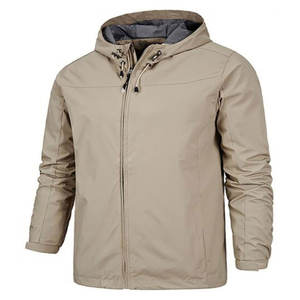 Best Selling Unisex Winter Quilted <b>Wind</b> <b>Breaker</b> Eco-Friendly Waterproof Canvas Nylon Softshell Zipper Jacket OEM Service for Men - Product Image 6