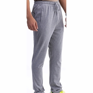 Men's Gray Sweatpants Elastic Waist <b>Drawstring</b> Closure Side Pockets Casual Jogger Pants Autumn Wear - Product Image 4