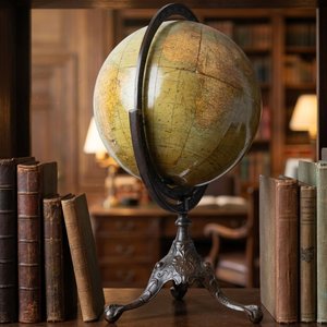 Classic Aluminum Rotating Desk Globe with Plastic Stand |Geography Globe for Students & Teachers| Stylish Office Desk Decoration - Product Image 3