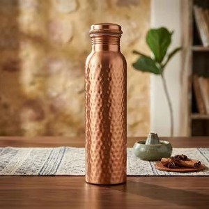High Quality Copper <b>Water</b> <b>Bottle</b> for Drinking 34 Oz <b>Large</b> Hammered 100% Ayurvedic Pure <b>Bottle</b> Leak-Proof <b>Water</b> <b>Bottle</b> - Product Image 4