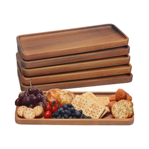 Grande planche de service rectangulaire en bois d'acacia, artisanale, 14 x 5,5, plateau à charcuterie moderne, décoration de cuisine et de maison, plateau de fête, individuel - Product Image 6