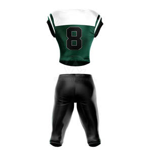 Uniforme de football américain fabriqué au Pakistan avec impression personnalisée du numéro et du nom, disponible en plusieurs couleurs et tailles - Product Image 2