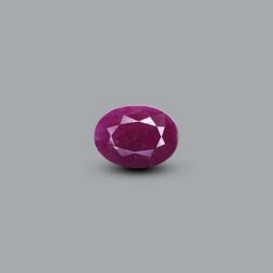 African Ruby 4 Carat Oval Cut Loose Gemstone for Fine Jewelry - Product Image 1