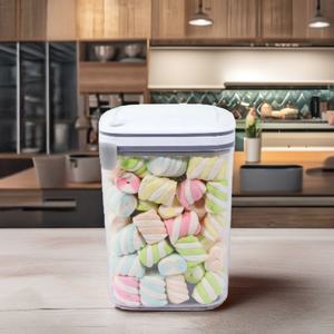 ภาชนะเก็บอาหารแบบกดไม่มี BPA 1 6L ภาชนะเก็บอาหารที่ทนทานสำหรับห้องครัวของจิปาถะสำหรับจัดเก็บและจัดระเบียบ - Product Image 1