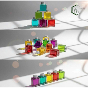 Bouteille en plastique PET carrée de 500 ml avec bouchon à vis en aluminium de 52 mm, OEM, jus, lait, thé, café, boissons, provenant d'une usine du Vietnam - Product Image 3