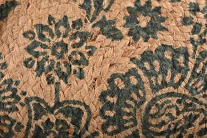 Sac bandoulière tendance 2026 en jute tressé pour femme, style bohème écologique, sac à main ouvert, idéal pour la plage, importé d'Inde, capacité 2,9 L - Product Image 3