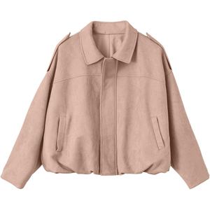 Wholesale Women Genuine <b>Suede</b> Leather <b>Jacket</b> Custom Design <b>Ladies</b> Soft <b>Suede</b> Coat Fashion Outerwear OEM Factory Manufacturer - Product Image 3