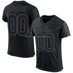 Fabricants de maillots de football américain personnalisés, maillots d'équipe en mesh respirant, sublimation, 100% polyester, séchage rapide, unisexe, adulte - Product Image 2