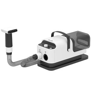 Aspirapolvere e Asciugatore 5 in 1 per Toelettatura Cani in ABS, Bassa Rumorosità 50dB, Velocità e Temperatura Regolabili, Contenitore da 1.8L per Pulizia Unghie Animali Domestici - Product Image 1