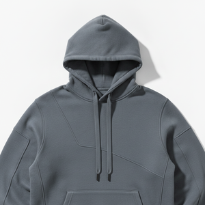 Sweat-shirt à capuche en molleton pour homme, couleur unie, coupe classique, décontracté, pour l'automne, avec cordon de serrage et poches, 100 % coton épais - Product Image 3