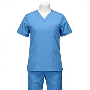 Vente directe usine, prix de gros, sur mesure, écologique, imprimé sérigraphié, tissu peigné, unisexe, blouses médicales, aiguille - Product Image 5