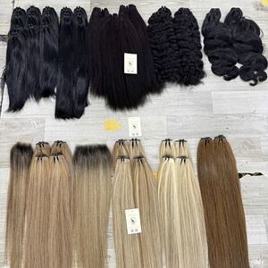 Top Quality Hot Sale Body Wave Curls Natural Straight Virgin Hair Bundles Weft Hair <b>Extensions</b> Natural Black - Product Image 6