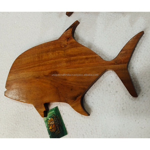Tabla de Cortar de Madera de Pino Rústica Hecha a Mano, Duradera, para Cocina, Bandeja para Servir Queso, Pan, Carne, Decoración - Product Image 1