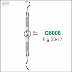 MELPEX BEAUTY INSTRUMENTS Sonda exploradora dental manual G6005 Figura 9 Punta curva Detector de caries Acero inoxidable alemán - Product Image 5
