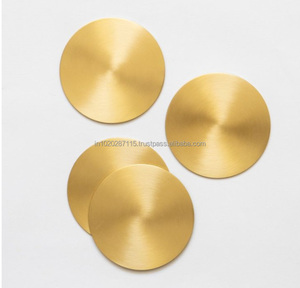 Posavasos de metal con diseño floral en relieve para mesa de comedor de lujo real clásica Cocina Oficina café uso - Product Image 1