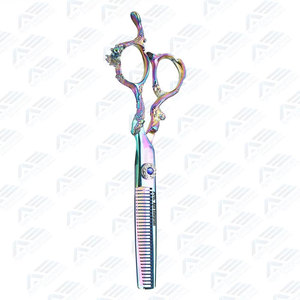 Ciseaux de Salon de Coiffure Professionnels avec Logo Personnalisé, Ciseaux de Coiffure et d'Effilage en Acier Inoxydable - Product Image 6