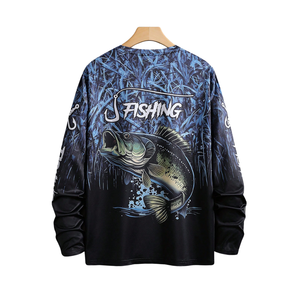 Camiseta de Pesca Sublimada Personalizada con Mascarilla Integrada, Orificios para Pulgares, Malla Transpirable en Axilas, Elástica en 4 Direcciones, Absorbe la Humedad, para Equipos de Élite - Product Image 3