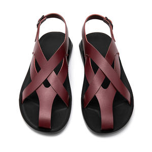 Sandalias Gladiador Tejidas Vintage para Hombre, Primavera 2026, Tacón Bajo, Punta Cuadrada, Zapatos de Playa para Exteriores - Product Image 5