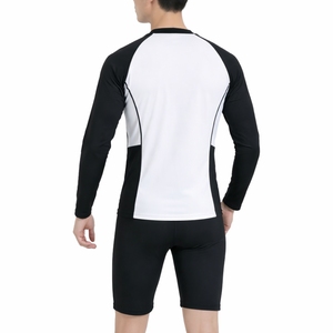 Maillot de bain décontracté pour hommes à manches longues, ensemble de maillots de bain de haute qualité, séchage rapide, compression, imperméable, chemise et short de bain légers - Product Image 2