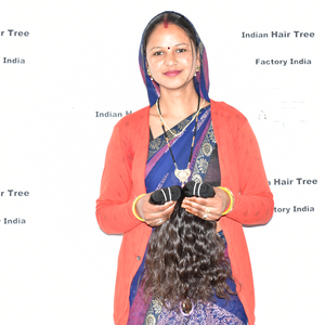 Extensions de cheveux indiens 100% Remy, double trame machine, à clipser et à tisser, 100 grammes, pointes lâches - Product Image 2