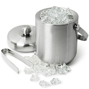 Cubo de Hielo Redondo de Metal, Resistente al Óxido, Diseño Industrial, Enfriador de Bebidas para Fiestas, Enfriador de Botellas de Cerveza y Vino - Product Image 2