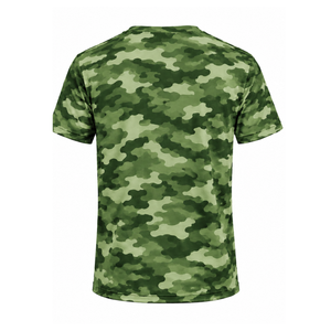 Forest <b>Green</b> Camo <b>T</b> <b>Shirt</b> <b>Men</b> Short Sleeve Crew Neck Camouflage Printed Athletic Training Gym Workout Performance Sportswear - Product Image 2