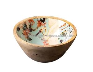 Tazón de Madera Natural 100% para Cocina, Tazón para Sopa y Comida, Venta Caliente - Product Image 3