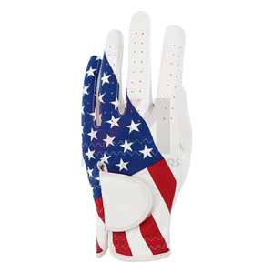 Guantes de Golf de Piel de Oveja Genuina con Logotipo Personalizado y Correa de Muñeca Ajustable para Venta al Por Mayor y Fabricación OEM - Product Image 1