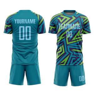 เสื้อฟุตบอลเด็กคุณภาพสูง 100% โพลีเอสเตอร์ พิมพ์โลโก้ตามสั่ง ชุดทีมแบบยูนิฟอร์ม เทคนิคการพิมพ์แบบซับลิเมชั่น - Product Image 2