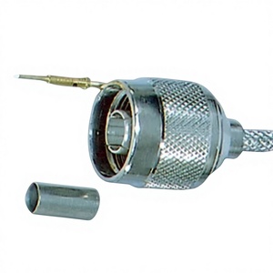 Conector RF Hembra Tipo N de Cuerpo Pequeño para Cable Coaxial RG58 de 50 Ohmios, Conector de Cobre para Comunicación Inalámbrica - Product Image 1