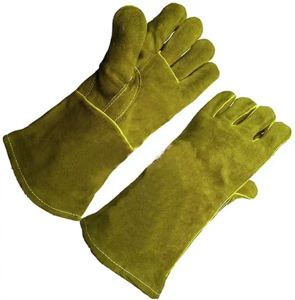 Guantes de Seguridad Industriales para Soldadura, Certificación CE, 11 oz, Sin Látex, Reforzados con Piel de Vacuno, Antiestáticos, Flexibles, Antideslizantes - Product Image 2