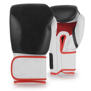 Guantes de Boxeo de Piel Sintética PU Impermeables con Logotipo Personalizado, con Cierre de Velcro y Cordones, para Entrenamiento de Sparring de Muay Thai para Adultos, 10oz 16oz - Product Image 5