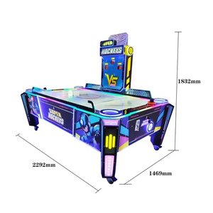 เครื่องเกมแอร์ฮอกกี้ Super Air Hockey DX Arcade สำหรับ 2 ผู้เล่น กำลังไฟ 400 วัตต์ แรงดันไฟฟ้า 220 โวลต์ โต๊ะแอร์ฮอกกี้ทำจากโลหะ อะคริลิก พลาสติก และไม้ สำหรับพื้นที่เชิงพาณิชย์ - Product Image 2