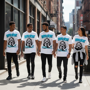 Camiseta de algodón con lavado ácido de gran tamaño para hombre, estilo streetwear 2026, diseño de banda personalizado, impresión DTG - Product Image 2