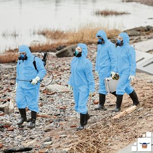 Tuta Protettiva Monouso Blu XXL con Cappuccio Unisex, 1 Pezzo, 50 GSM PP, Abbigliamento di Sicurezza per Situazioni di Rischio - Product Image 6